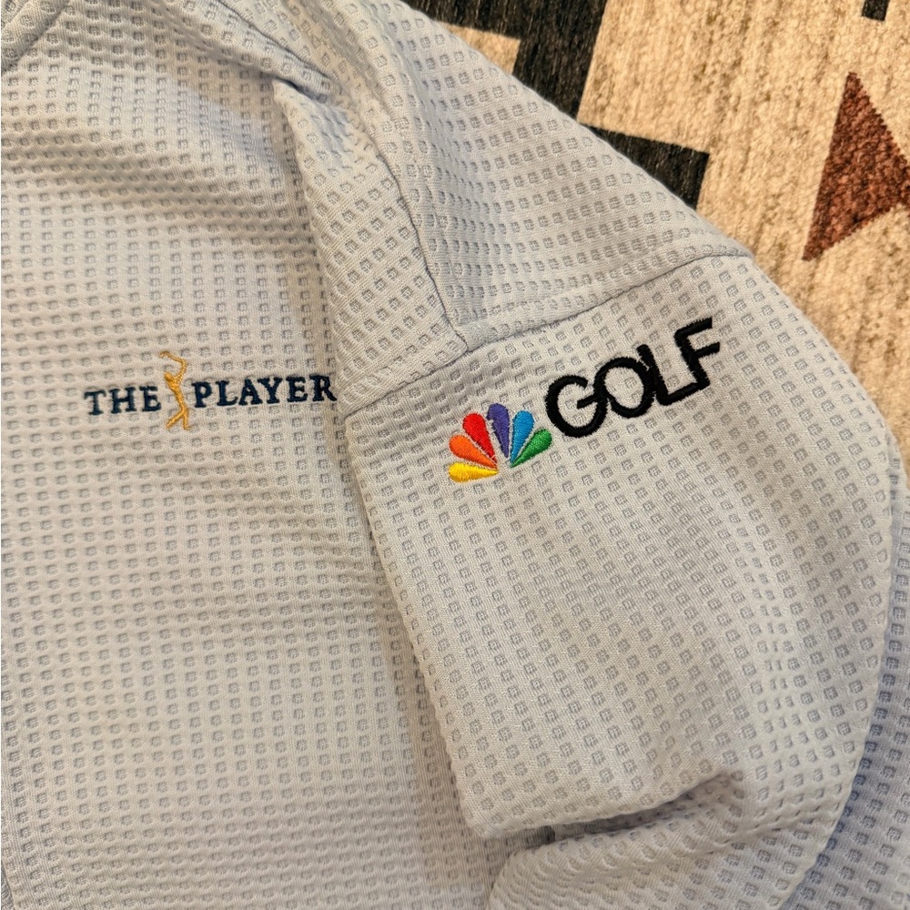 Light Blue Quarter-Zip Waffle Knit - Picture 3 of 5